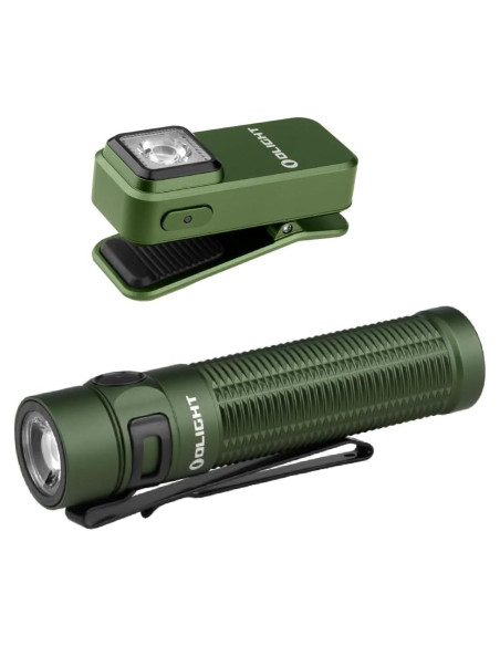 Linterna EDC OLIGHT Baton3 Pro Max 2500 Lúmenes Verde Linterna EDC OLIGHT Baton3 Pro Max 2500 Lúmenes Verde