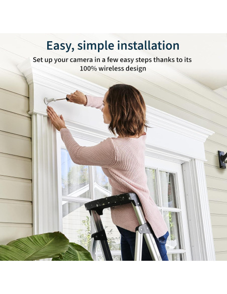 Cámara de Seguridad Arlo Essential XL 1080p Inalámbrica Blanca Cámara de Seguridad Arlo Essential XL 1080p Inalámbrica Blanca