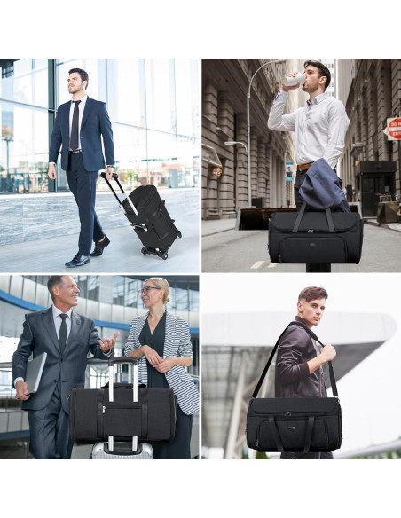 Bolsa de Ropa con Ruedas BP-684014 Negra Grande 55.88x30.99cm Bolsa de Ropa con Ruedas BP-684014 Negra Grande 55.88x30.99cm