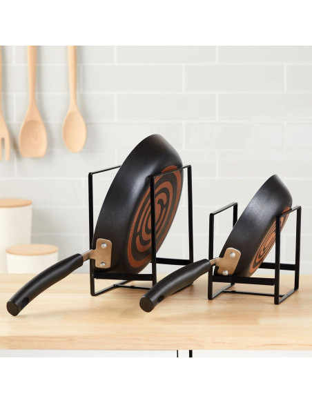 Organizador de Gabinete de Cocina Juvale - 3 Piezas Hierro Negro Organizador de Gabinete de Cocina Juvale - 3 Piezas Hierro Negro