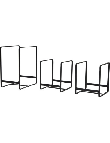 Organizador de Gabinete de Cocina Juvale - 3 Piezas Hierro Negro