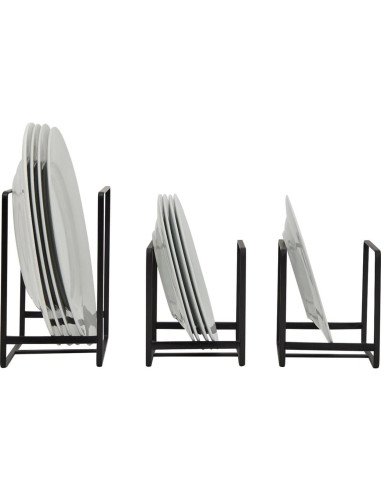 Organizador de Gabinete de Cocina Juvale - 3 Piezas Hierro Negro