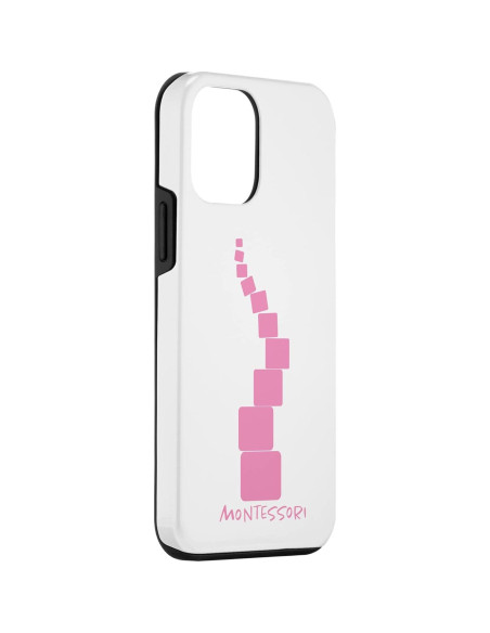 Funda Protectora Rosa Torre para iPhone 12 Mini - Alta Resistencia Funda Protectora Rosa Torre para iPhone 12 Mini - Alta Resistencia