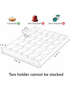 Organizador de Cápsulas de Café Cididu - 2 Paquetes, 60 Cápsulas 2