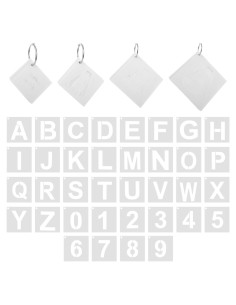 144 Plantillas de Letras y Números Reutilizables MAQUITA