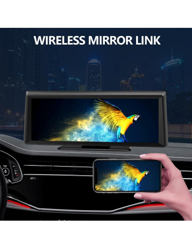 Pantalla CarPlay Inalámbrica 8.1" con Cámara 2K y GPS