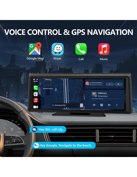 Pantalla CarPlay Inalámbrica 8.1" con Cámara 2K y GPS Pantalla CarPlay Inalámbrica 8.1" con Cámara 2K y GPS