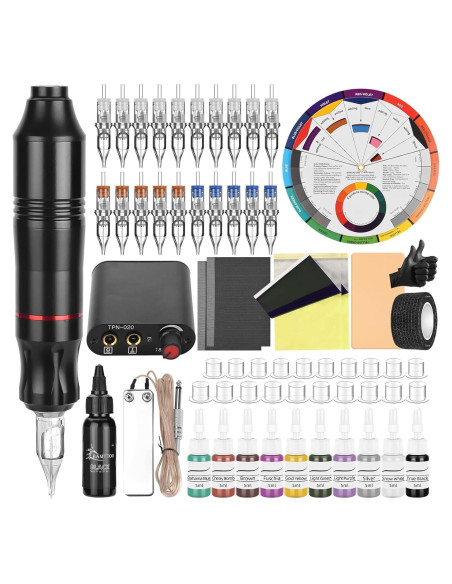 Kit de Tatuaje Completo BAMTTOO con Pluma y Accesorios Kit de Tatuaje Completo BAMTTOO con Pluma y Accesorios