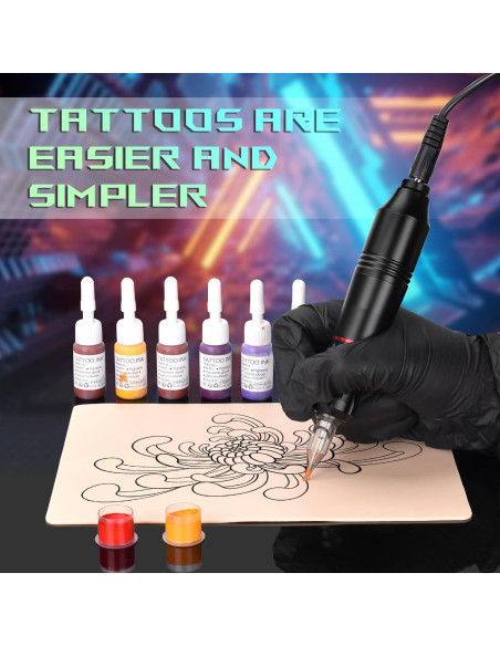 Kit de Tatuaje Completo BAMTTOO con Pluma y Accesorios Kit de Tatuaje Completo BAMTTOO con Pluma y Accesorios