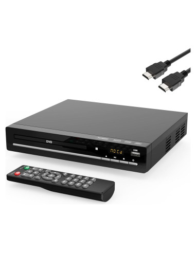 Reproductor de DVD Wxjwyt HDMI Libre de Región 1080p USB