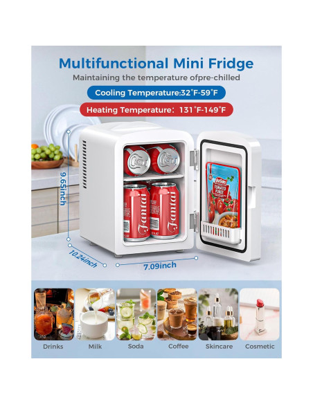 Mini Nevera Electactic 4L Portátil Enfriador y Calentador Mini Nevera Electactic 4L Portátil Enfriador y Calentador