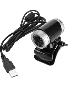 Cámara Web USB Eboxer 0.3MP con Micrófono Integrado - Negro y Plata 2