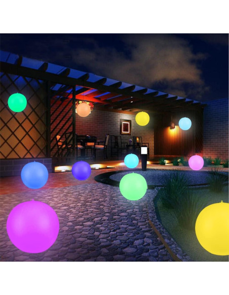 Luces de piscina flotantes LED Blibly 35.5 cm 4 unidades Luces de piscina flotantes LED Blibly 35.5 cm 4 unidades