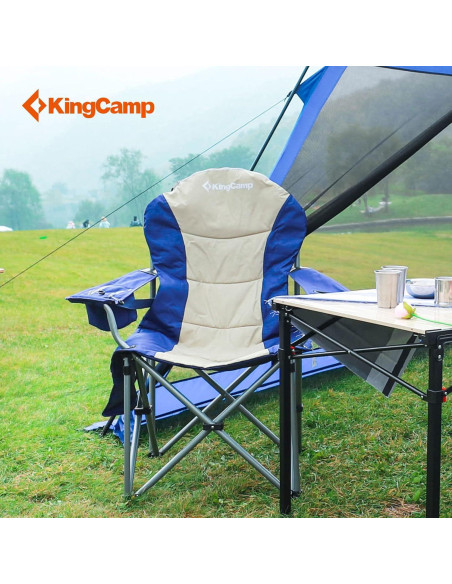 Silla de Camping Plegable KingCamp KC2008, Sobredimensionada, 2 Unidades Silla de Camping Plegable KingCamp KC2008, Sobredimensionada, 2 Unidades