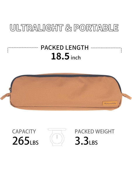Silla de Camping Ultraligera Naturehike YL09 1.38 KG Plegable Silla de Camping Ultraligera Naturehike YL09 1.38 KG Plegable
