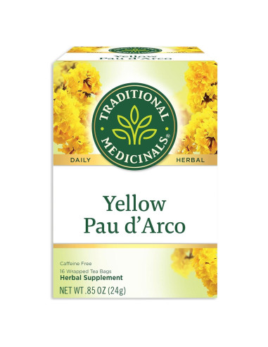 Té Herbal Pau d'Arco Amarillo Medicinales Tradicionales - 32 Bolsitas