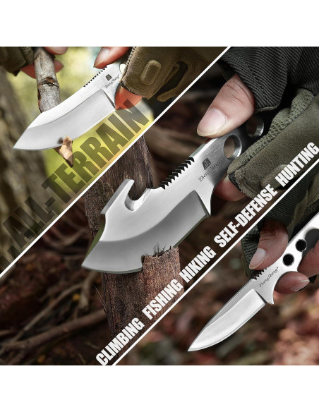 Juego de 3 cuchillos de supervivencia ZhengSheng con funda Juego de 3 cuchillos de supervivencia ZhengSheng con funda