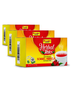 Té de Hibisco Sorrel Jamaican Choice - 54 Bolsitas (3 Cajas)
