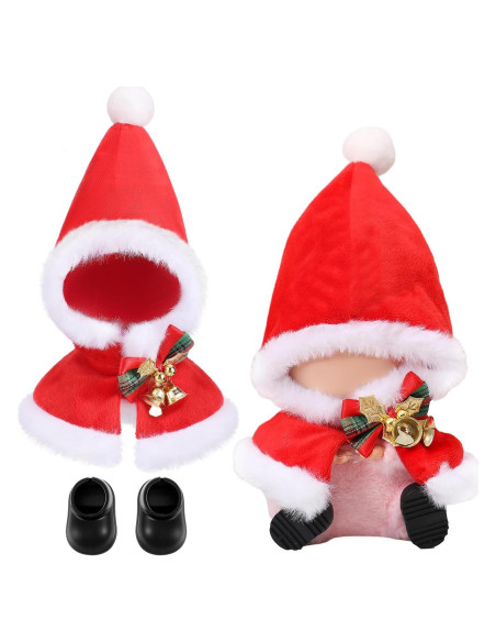 Conjunto de Ropa de Muñeca Frienda 17cm Traje de Santa Claus Conjunto de Ropa de Muñeca Frienda 17cm Traje de Santa Claus