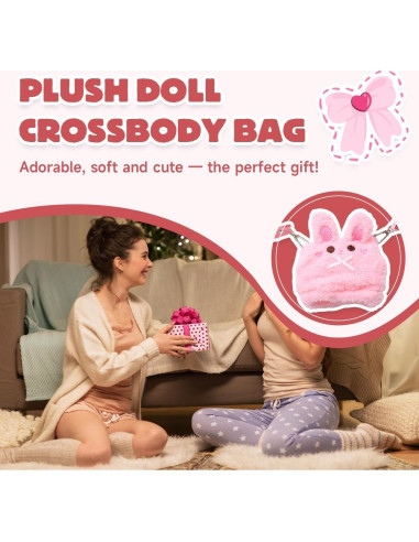Conjunto de ropa para muñecas Labubu 17 cm - Estilo Conejo Rosa 4