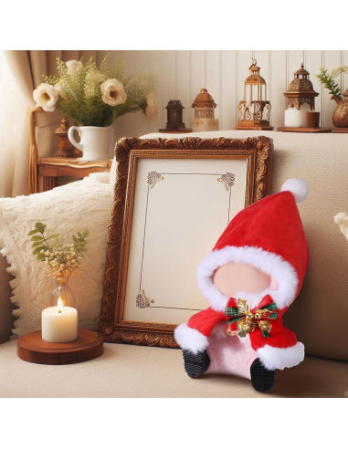 Conjunto de Ropa de Muñeca Frienda 17cm Traje de Santa Claus
