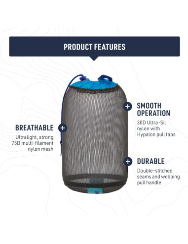 Saco de Malla Ligero Sea to Summit 1.5L Azul Atolón