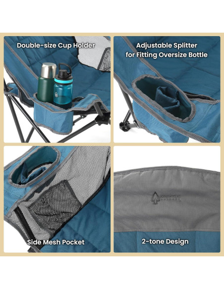 Silla de Camping Plegable Arrowhead Outdoor Azul 136 kg Silla de Camping Plegable Arrowhead Outdoor Azul 136 kg