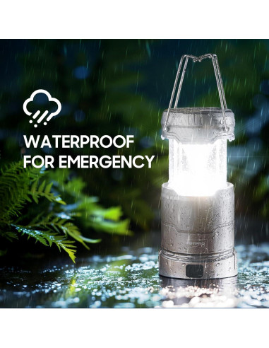 Paquete de 2 Linternas de Camping WdtPro 65 LED Recargables