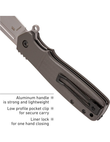 Cuchillo Plegable CRKT Homefront K252GXP, Hoja Sandvik 12C27