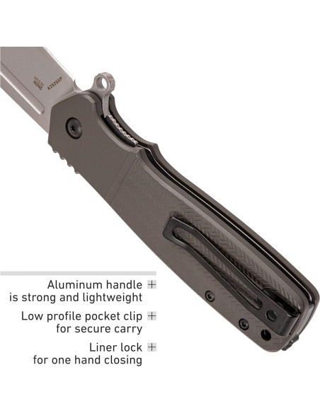 Cuchillo Plegable CRKT Homefront K252GXP, Hoja Sandvik 12C27 Cuchillo Plegable CRKT Homefront K252GXP, Hoja Sandvik 12C27