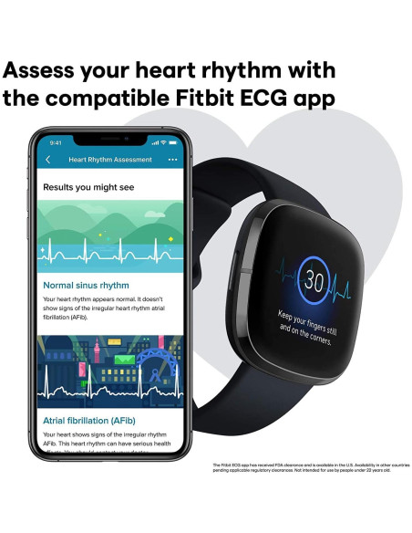 Fitbit Sense Reloj Inteligente Salud GPS ECG SpO2 Grafito Fitbit Sense Reloj Inteligente Salud GPS ECG SpO2 Grafito