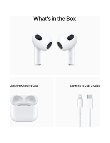 Apple AirPods 3ra Generación Renovados con Estuche Lightning