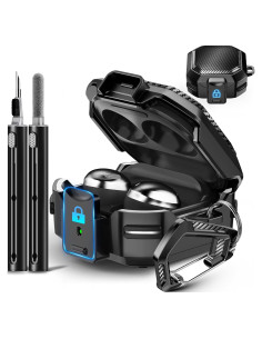 Funda Dura Galafoki Fibra de Carbono con Cerradura para Galaxy Buds