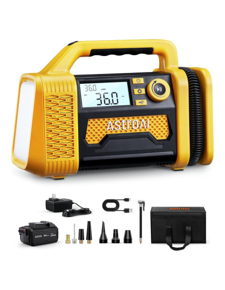 Compresor de Aire Portátil AstroAI AIRUN TC3 150PSI Amarillo Compresor de Aire Portátil AstroAI AIRUN TC3 150PSI Amarillo