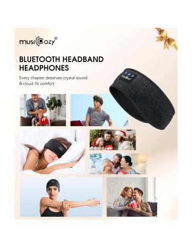 Auriculares Cinturón Bluetooth MUSICOZY 5.4 para Dormir