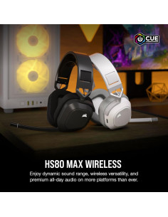 Auriculares Inalámbricos Corsair HS80 MAX - Bluetooth - Gris 2