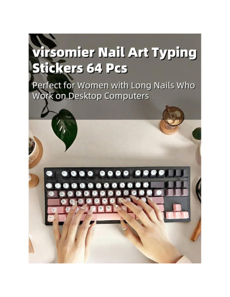 Calcomanías de Teclado Silicona Elevadas 64PCS - Virsomier Calcomanías de Teclado Silicona Elevadas 64PCS - Virsomier