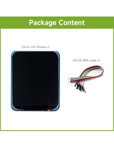 Módulo LCD 1.5" Waveshare IPS 240x280 SPI 262K Colores 2