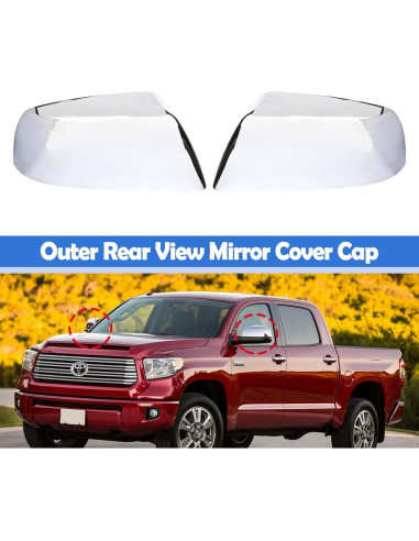 Cubierta Espejo Retrovisor Exterior Cromado Osompar Toyota Tundra 2007-2021