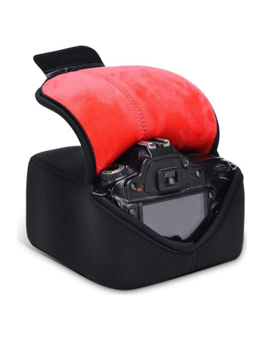Funda de Cámara DSLR CADeN Mediana Negra Neopreno Impermeable