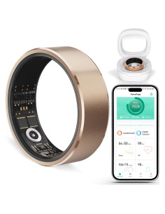 Anillo Inteligente YULUCKGO SRC10 Oro Rosa - Monitoreo Salud 24h