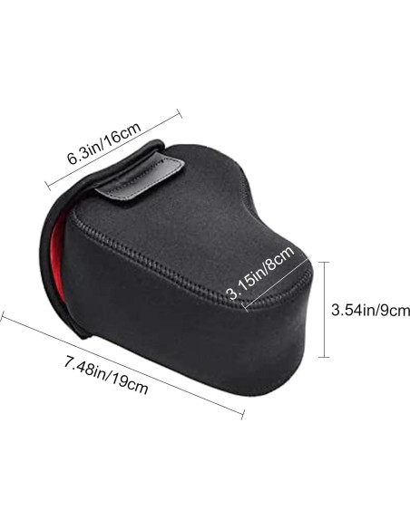 Funda de Cámara DSLR CADeN Mediana Negra Neopreno Impermeable Funda de Cámara DSLR CADeN Mediana Negra Neopreno Impermeable