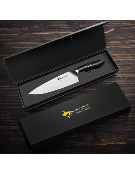 Cuchillo de Chef 20 cm MAD SHARK Acero Inoxidable Negro Cuchillo de Chef 20 cm MAD SHARK Acero Inoxidable Negro