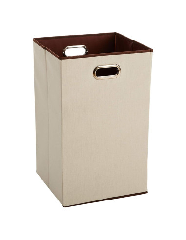 Cesta de Ropa Plegable Amazon Basics Beige Rectangular 22.68kg