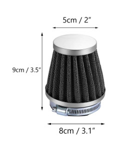 Filtro de Aire Frío ESUPPORT 60mm para Coche y Motocicleta 2