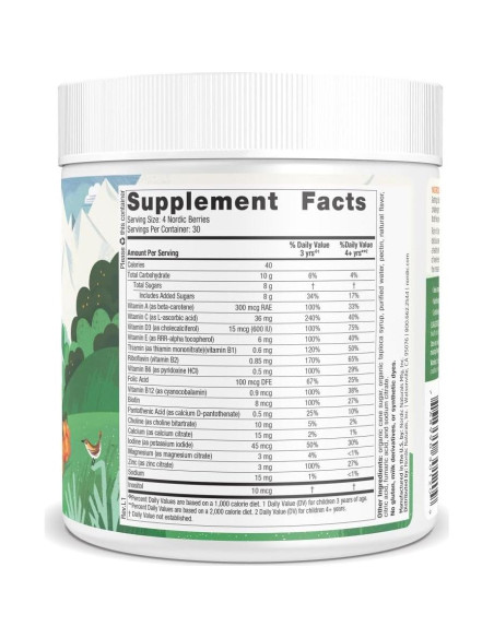 Multivitamínico Gummy Bayas Nórdicas Nordic Naturals 120 Unidades Multivitamínico Gummy Bayas Nórdicas Nordic Naturals 120 Unidades