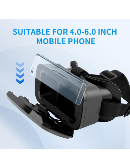 Gafas VR 3D Kakalote para Móviles 4-6" Ajustables Gafas VR 3D Kakalote para Móviles 4-6" Ajustables