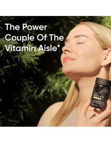 Vitamina D3 K2 Vegana Sports Research 5000 IU - 30 Cápsulas