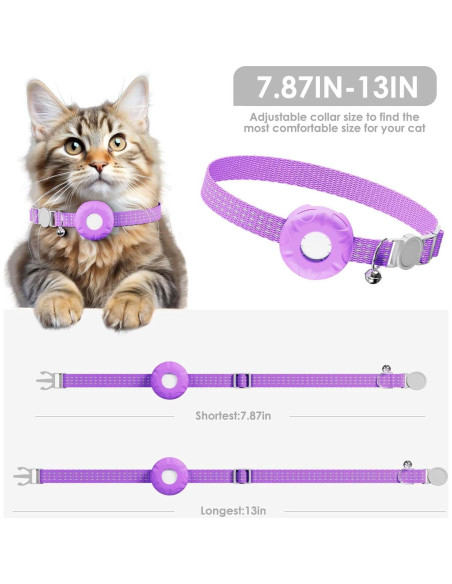 Rastreador GPS para Gatos ZFSJTAG, Ligero y Sin Cuota Mensual Rastreador GPS para Gatos ZFSJTAG, Ligero y Sin Cuota Mensual