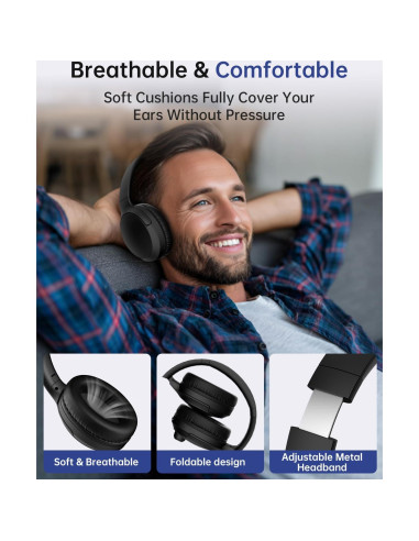 Auricular Inalámbrico Masajoy BT9945 con Micrófono AI - 40H